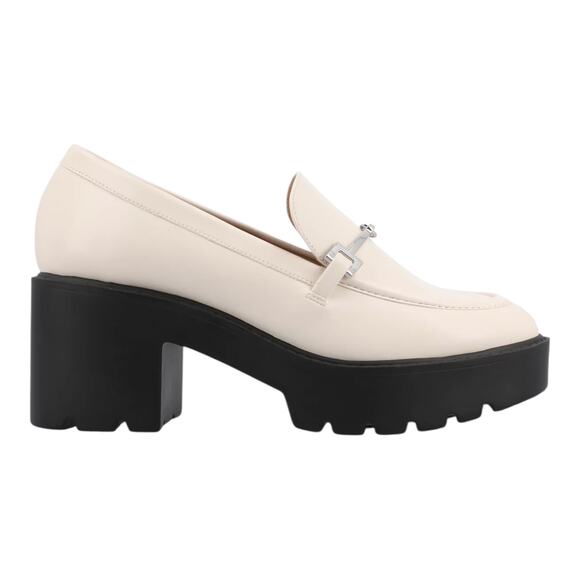 Journee Women's Kezziah Platform Lug Loafers Off White Size 8 1/2 - Picture 2 of 5